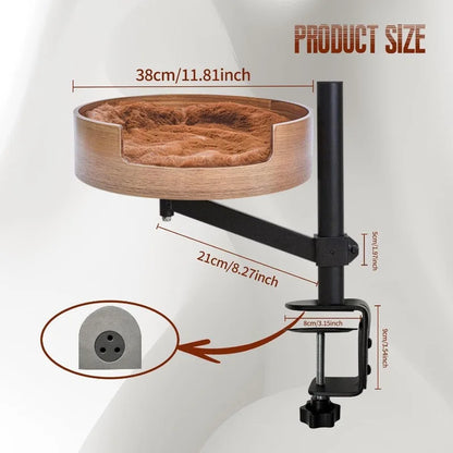 Desktop Cat Bed with Pet Mat