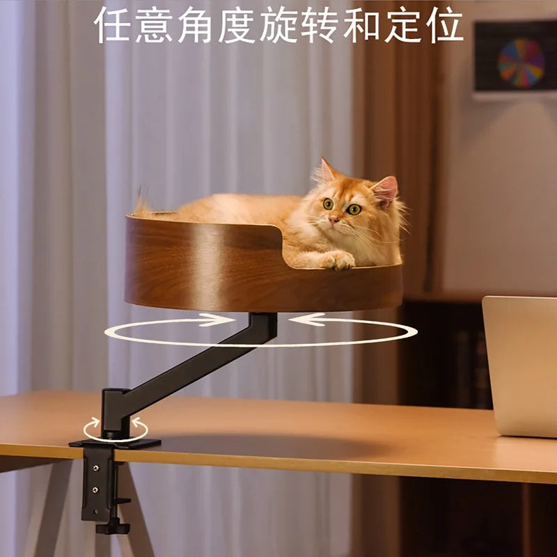 Desktop Cat Bed with Pet Mat