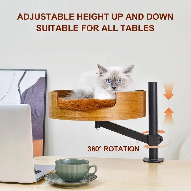 Desktop Cat Bed with Pet Mat
