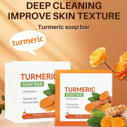 Hand Made Turmeric Soap Body Cleaning Lightening