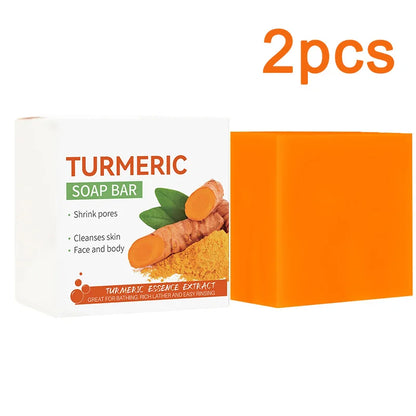 Hand Made Turmeric Soap Body Cleaning Lightening
