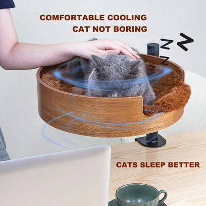 Desktop Cat Bed with Pet Mat