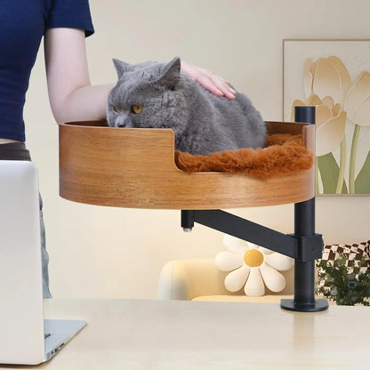 Desktop Cat Bed with Pet Mat