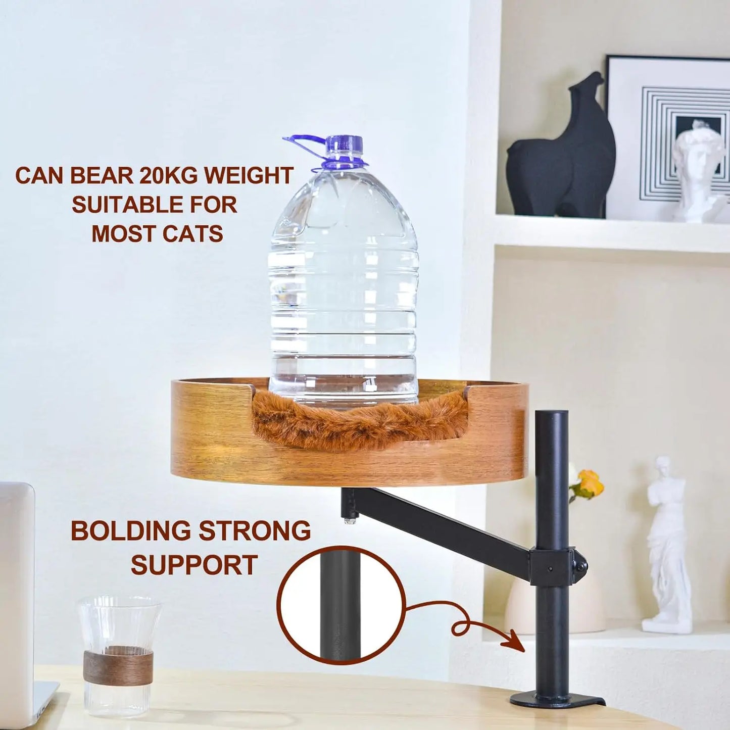 Desktop Cat Bed with Pet Mat