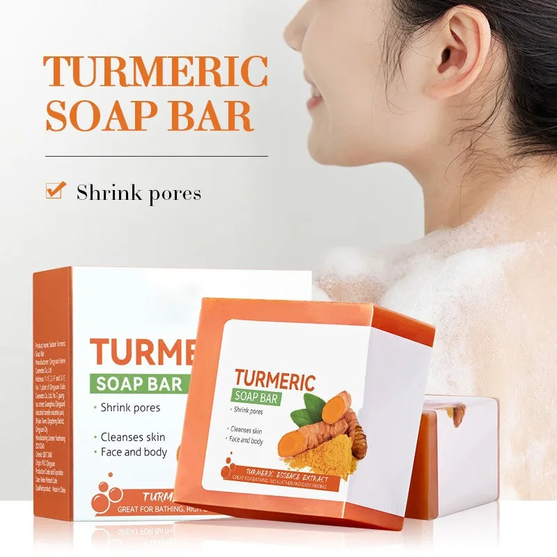 Hand Made Turmeric Soap Body Cleaning Lightening