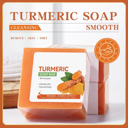 Hand Made Turmeric Soap Body Cleaning Lightening