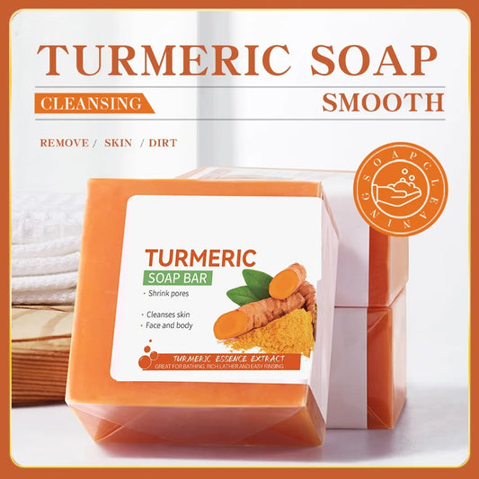 Hand Made Turmeric Soap Body Cleaning Lightening