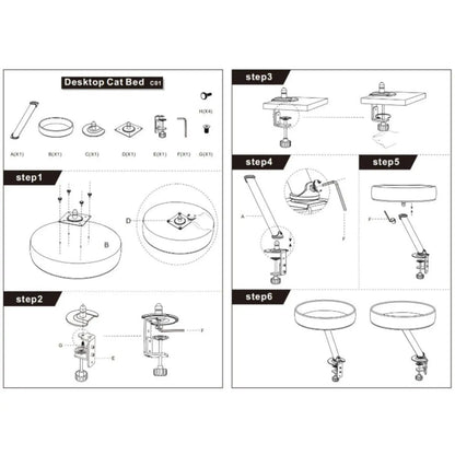 Lit de bureau pour Chat